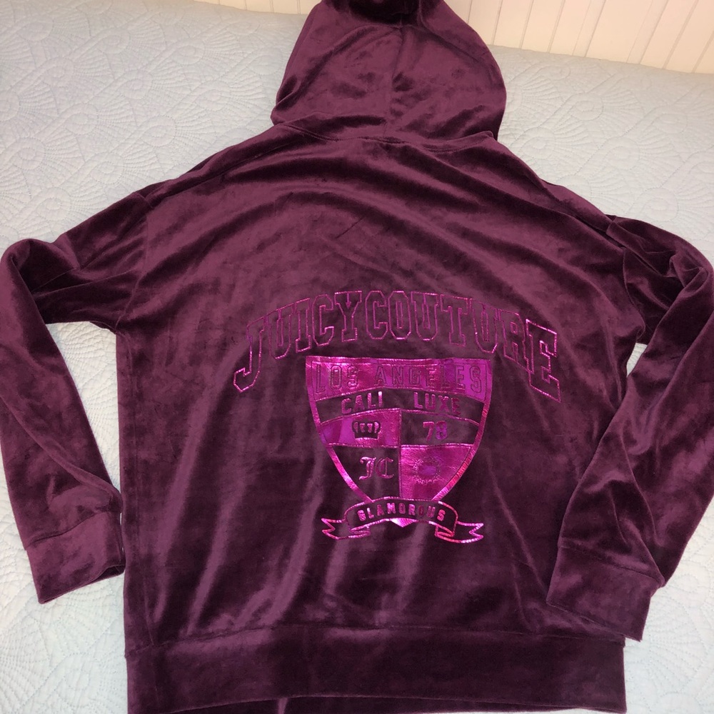 Juicy Couture Purple Velvet Hoodie